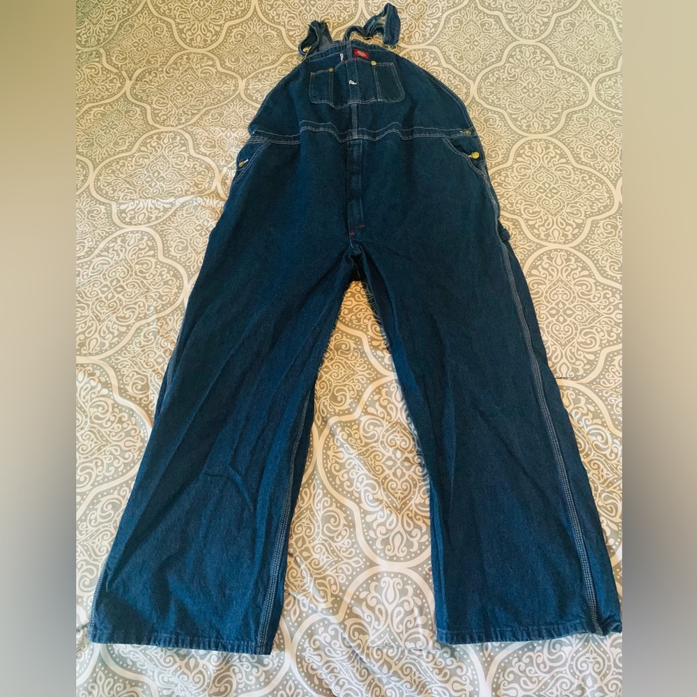 50x30 Blue Denim Jeans Overalls Dickies